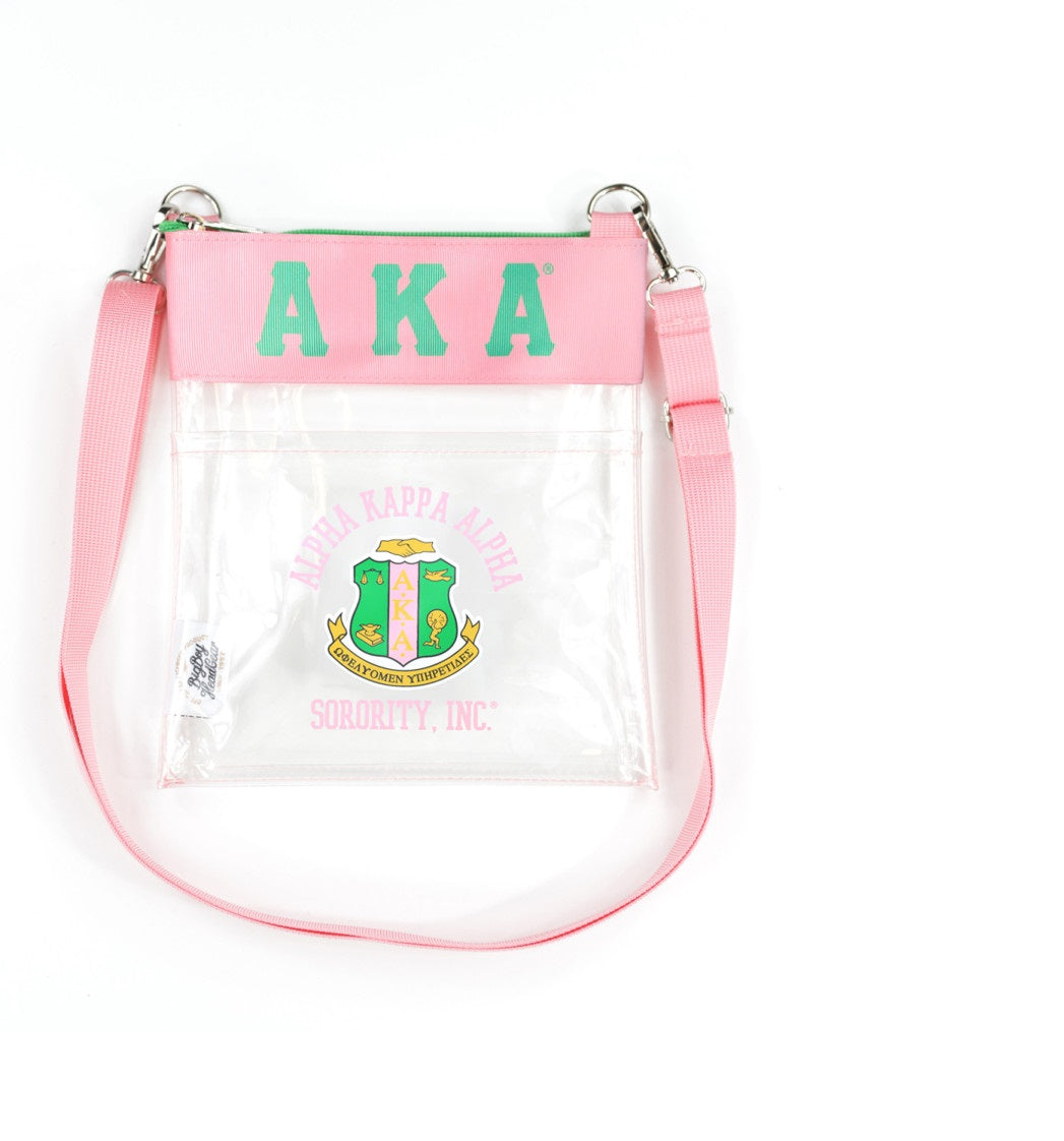 Clear Pink Crossbody