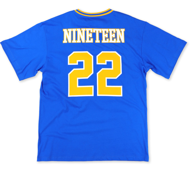 Sigma Gamma Rho OVERSIZED CHENILLE FOOTBALL JERSEY Blue