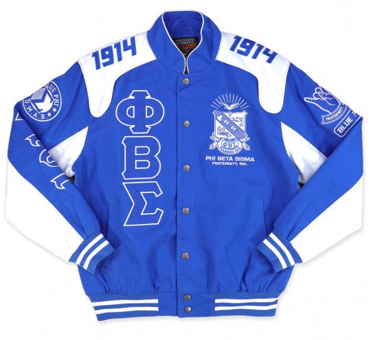 Phi Beta Sigma Twill Racing Jacket