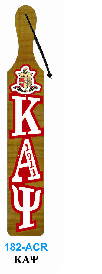 Acrylic Letter with Crest Paddle