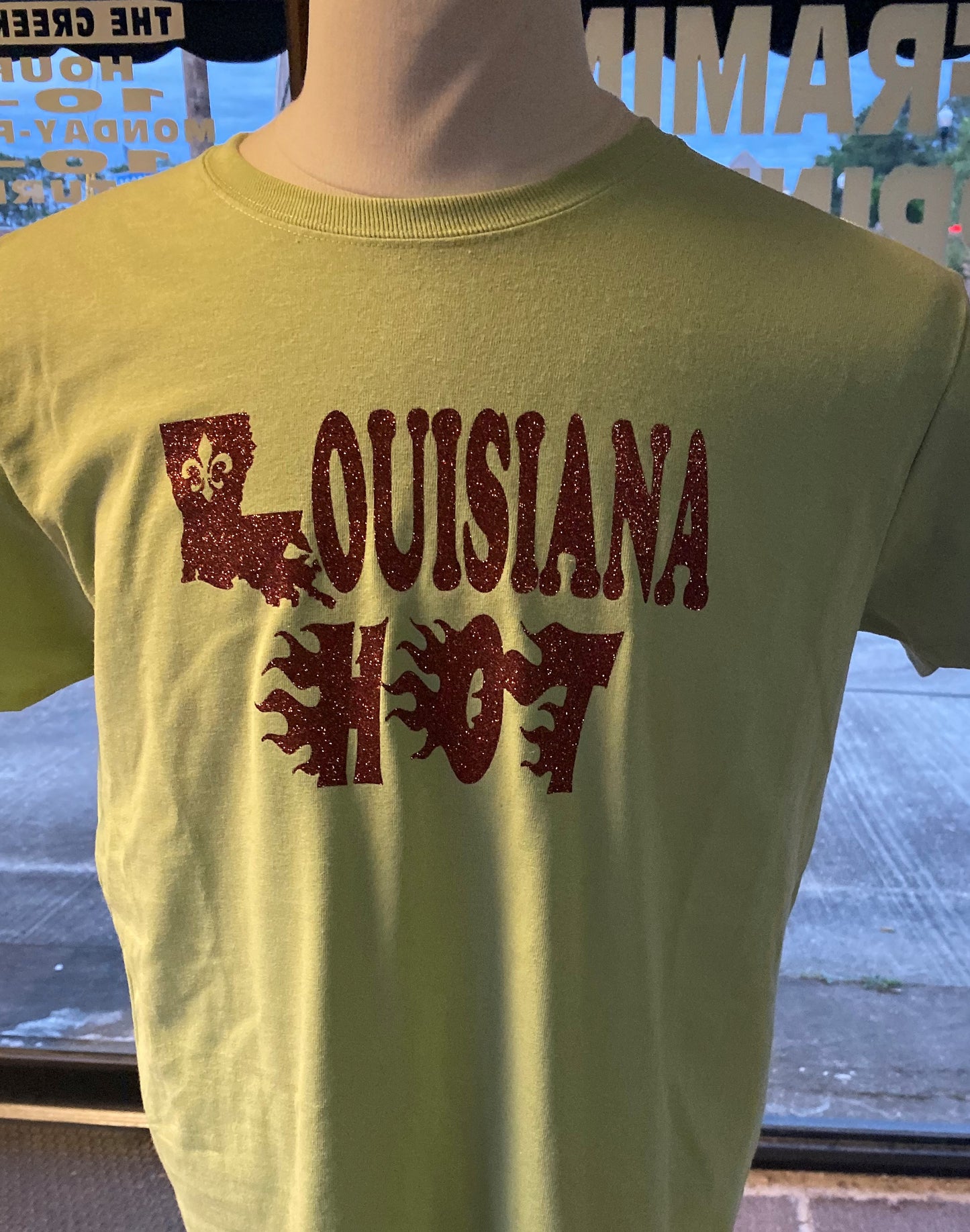 Pastachio with Marron Glitter