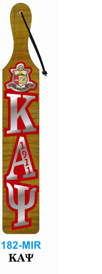 Mirrored Letter with Crest Paddle