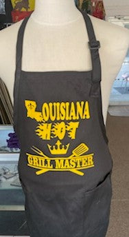 ouisiana Hot Apron Grill Master Vynal Gold
