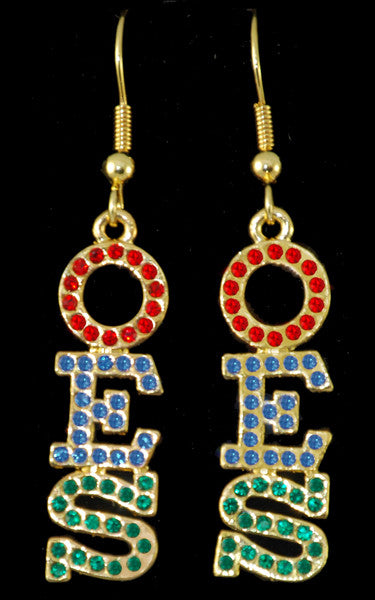 Swarovski Austrian Crystal Gold Earrings