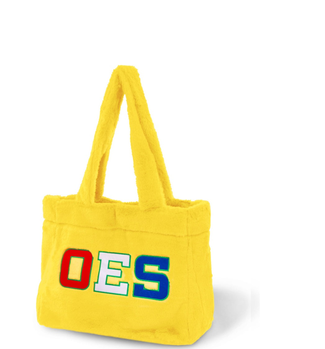 OES Fur Bag Purse (Yellow)