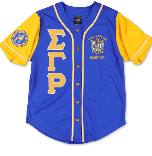 Sigma Gamma Baseball Jersey Blue