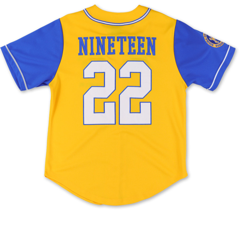 Sigma Gamma Baseball Jersey Gold