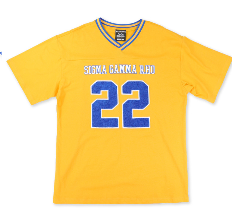 Sigma Gamma Rhoyal Foot Ball Blue  Oversized