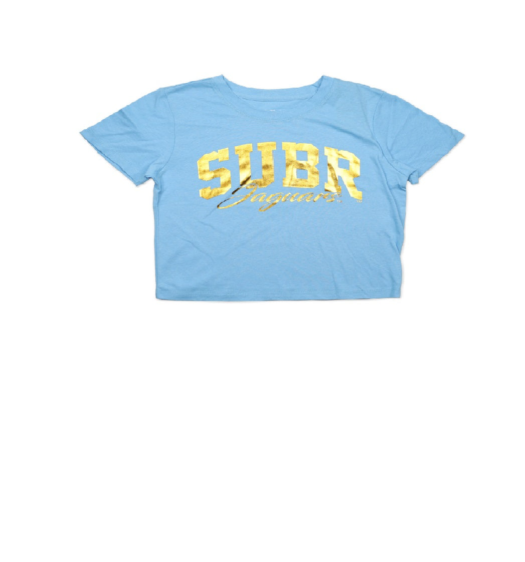 SUBR Jaguars Crop Top in Blue