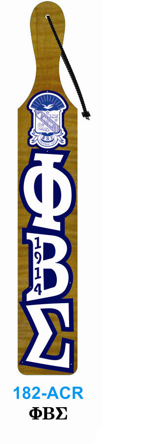 Acrylic Letter with Crest Paddle