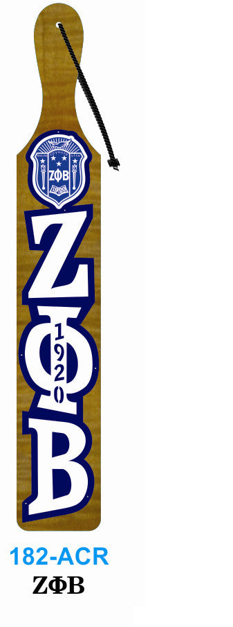 Acrylic Letter with Crest Paddle