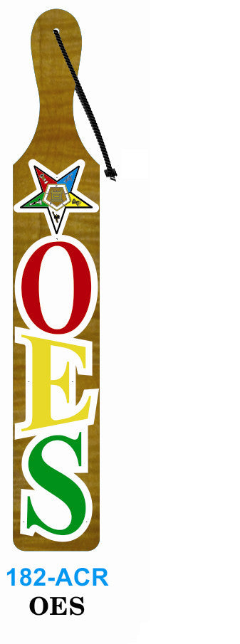 Acrylic Letter with Crest Paddle