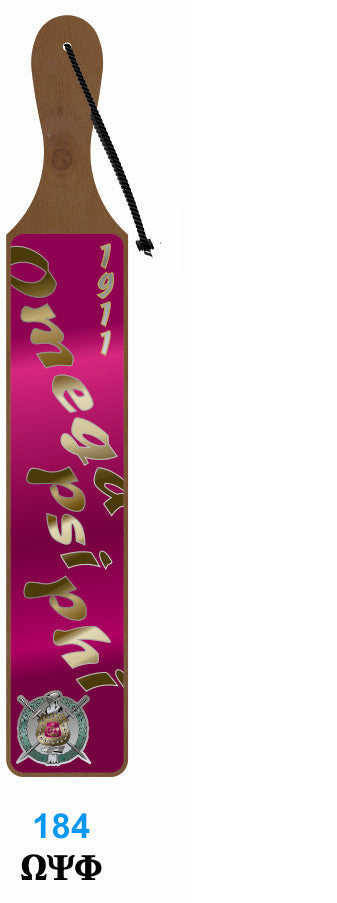 Acrylic Topped Script Paddle