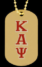Gold Dog Tag