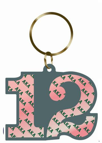 Key Chain-Line Number Double