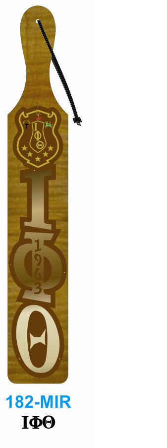 Mirrored Letter  with Crest Paddle