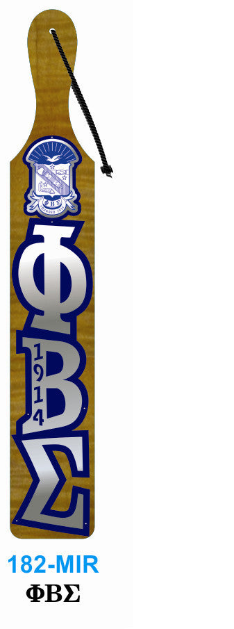 Mirrored Letter with Crest Paddle