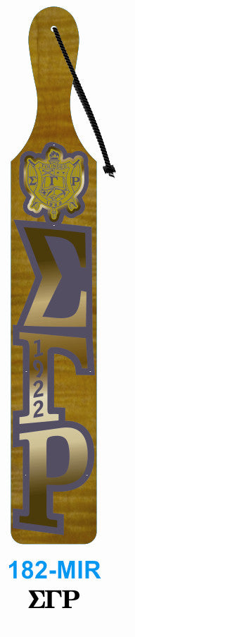 Mirrored Letter with Crest Paddle