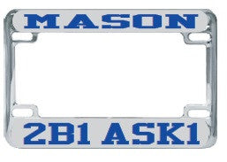 License Plate Frame (Motor)101