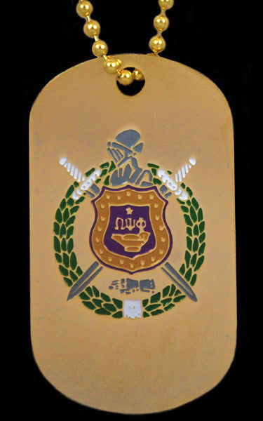 Gold Dog Tag