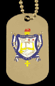 Gold Dog Tag