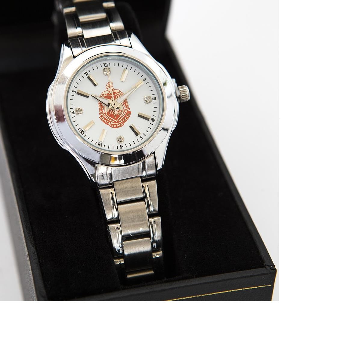 Silver Link Band with Crest Watch