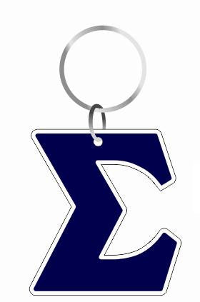 Key Chain-Symbol Outlined Acrylic