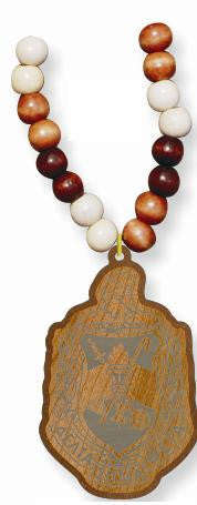 Wood Bead Tiki Crest