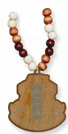 Wood Bead Tiki Crest