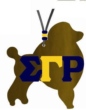 Wood Medallion Poodle