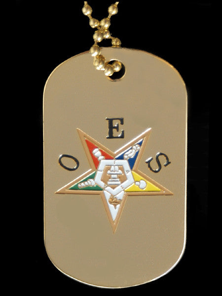 Gold Dog Tag